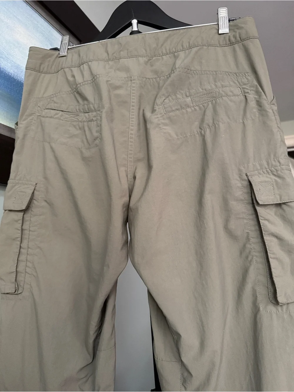 Mountain Hardwear Men's Cargo Hiking Pants Size Med-Regular (32/32) Olive-green